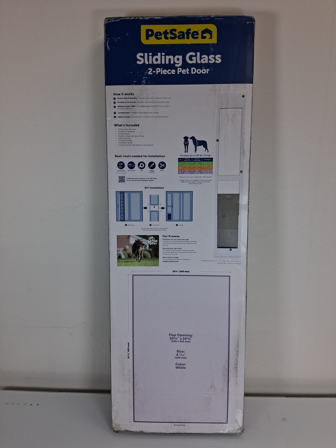 Pet Safe Sliding Glass 2-Piece Pet Door
