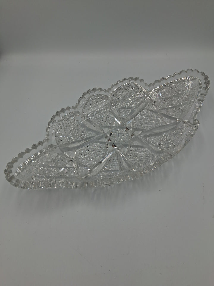 Vintage - Cut Glass Master Ice Cream Tray