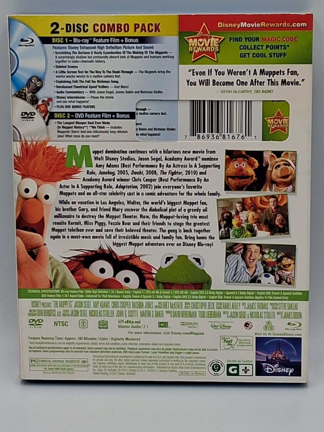 Blu-Ray DVD - The Muppets