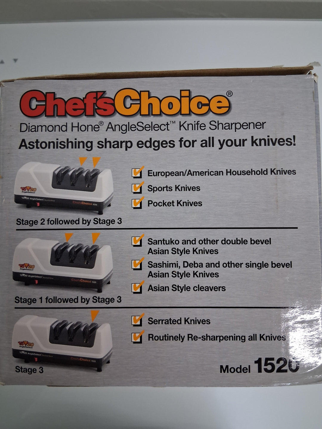 Chef's Choice Model 1520 Electric Knife Sharpener
