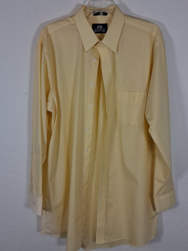 Stafford - Dress Shirt - Size: X-Tall fit 17, 35/36