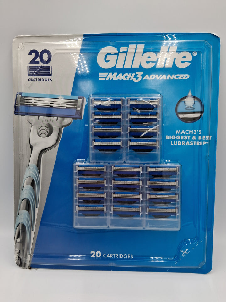 Gillette Mach 3 Advance Refills, 20-Count