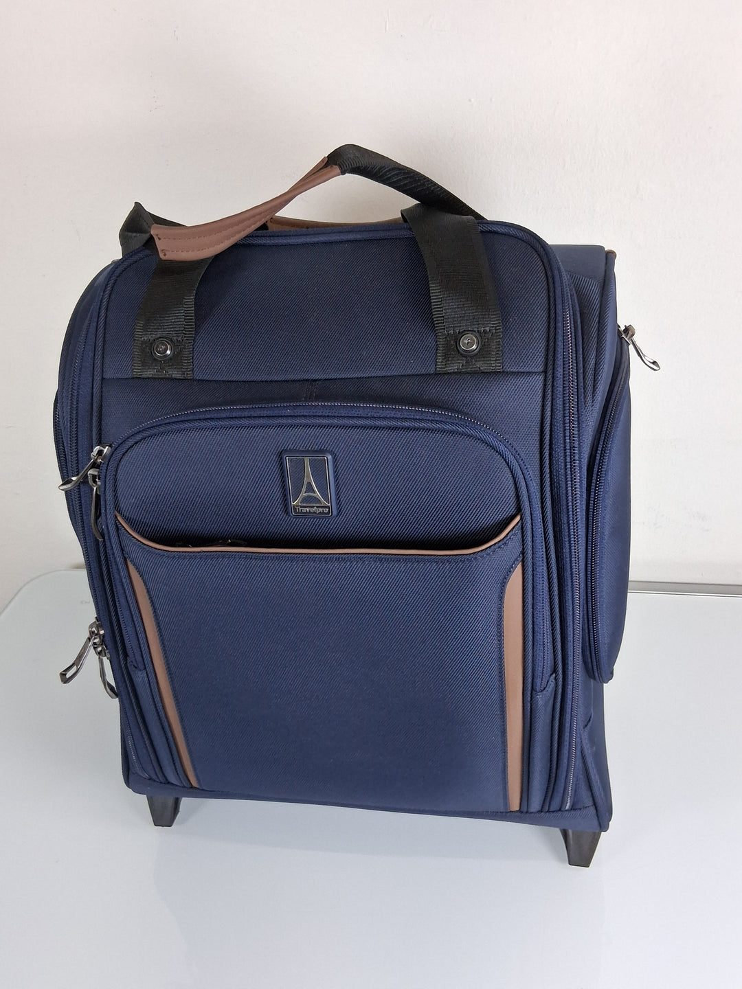 Travelpro Crew Classic Softside Carry-On Underseat Bag, Blue, 17-Inch
