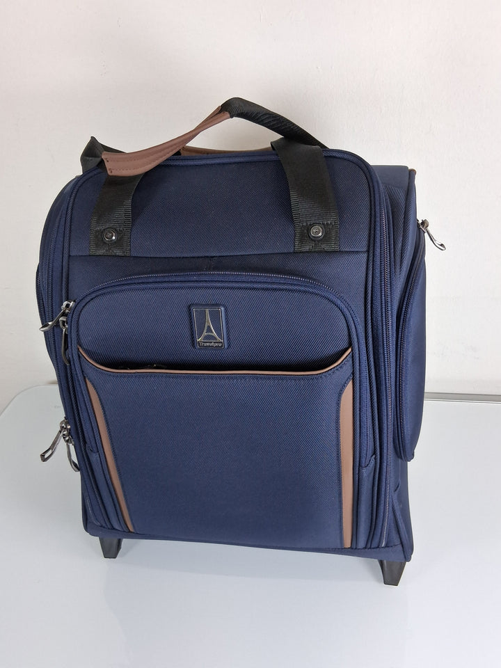 Travelpro Crew Classic Softside Carry-On Underseat Bag, Blue, 17-Inch