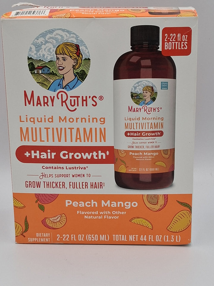 Mary Ruth's Liquid Morning Multivitamin + Hair Growth,  22 fl. oz. ,  2pk