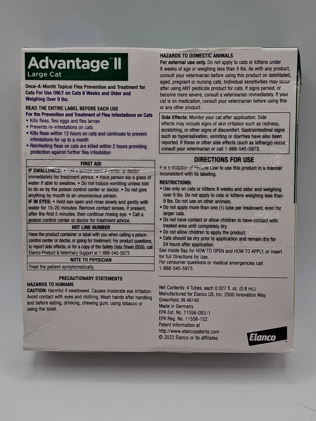 Advantage II Large Cat