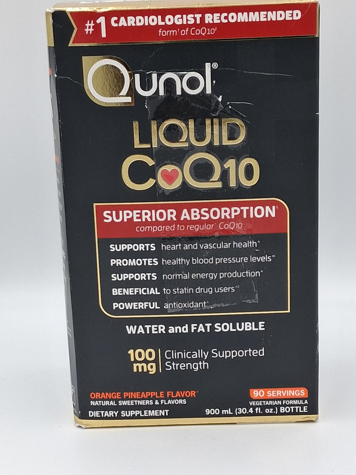 Qunol Liquid CoQ10 100mg., 30.4 fl oz
