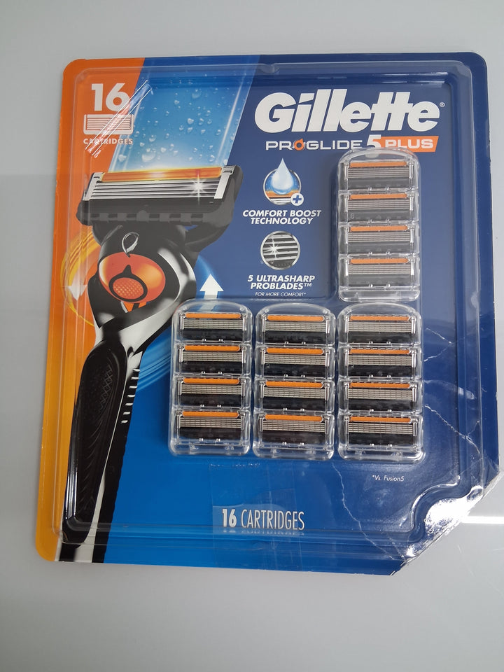 Gillette Proglide Plus Razor Cartridge Refills, 16-count