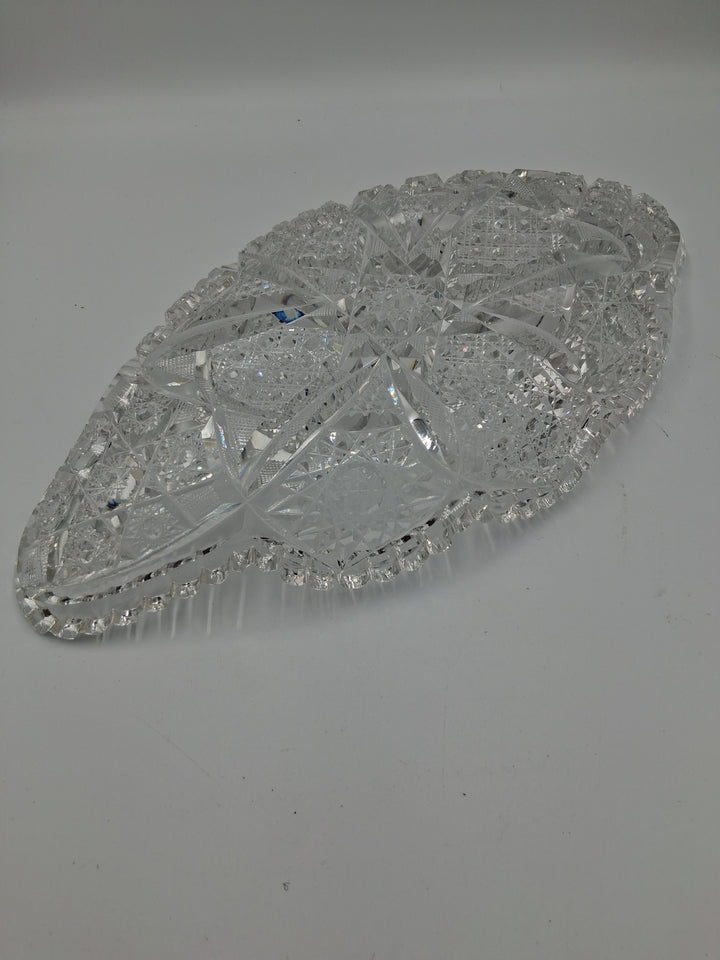 Vintage - Cut Glass Master Ice Cream Tray