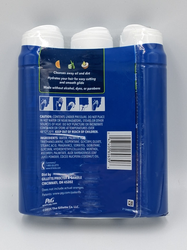 Gillette Shave Gel Island Breeze, 3 Pack