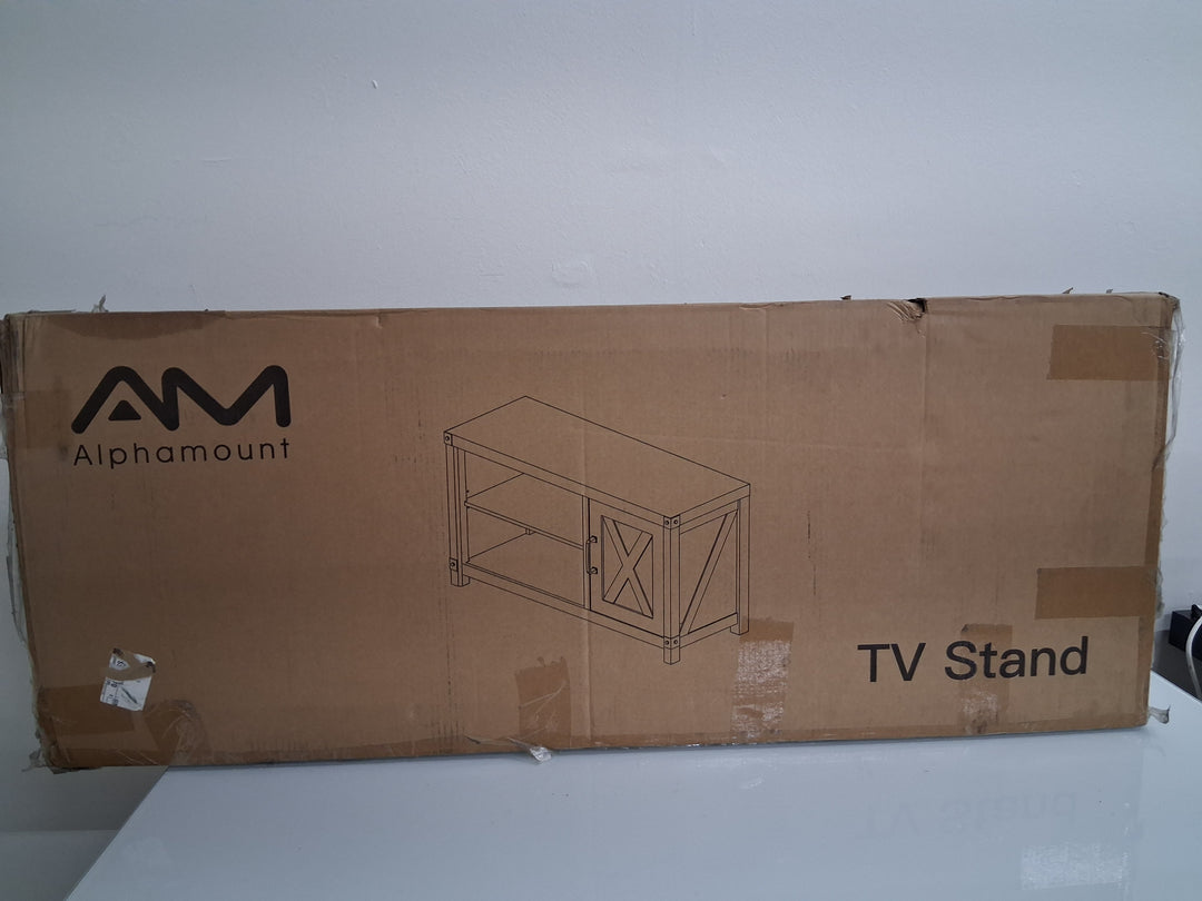 Alphamount Farmhouse-Style TV Stand
