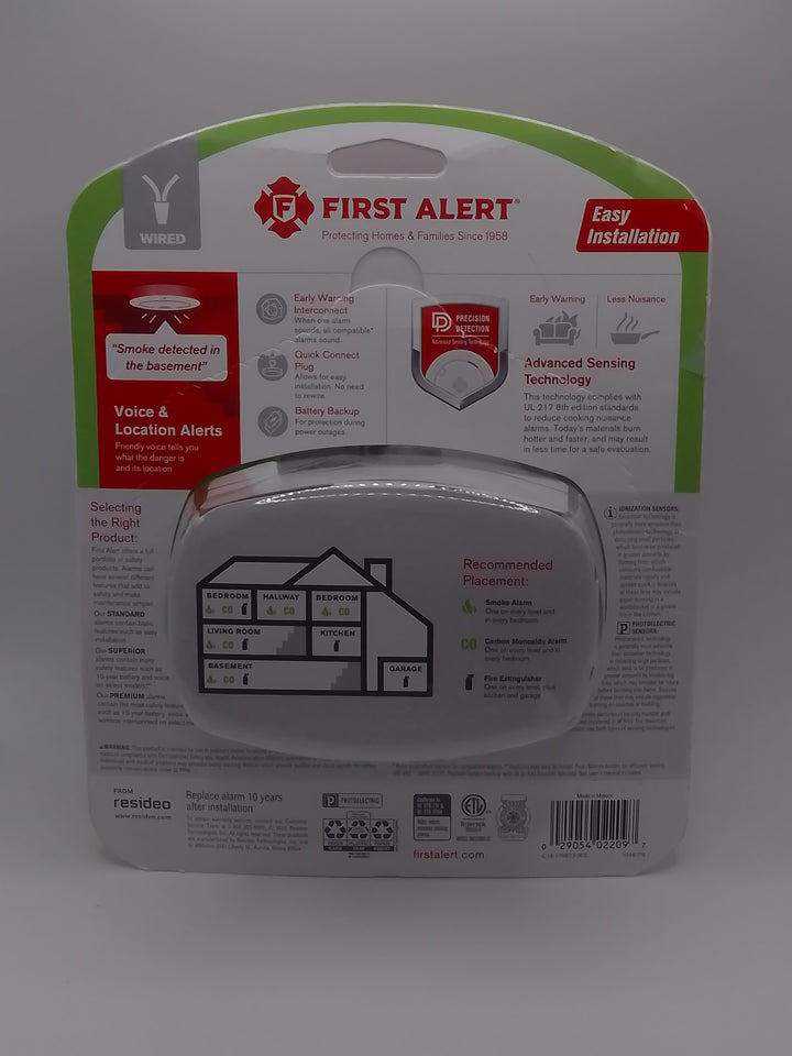 First Alert 2-in-1 Smoke & Carbon Monoxide Alarm (Wired)