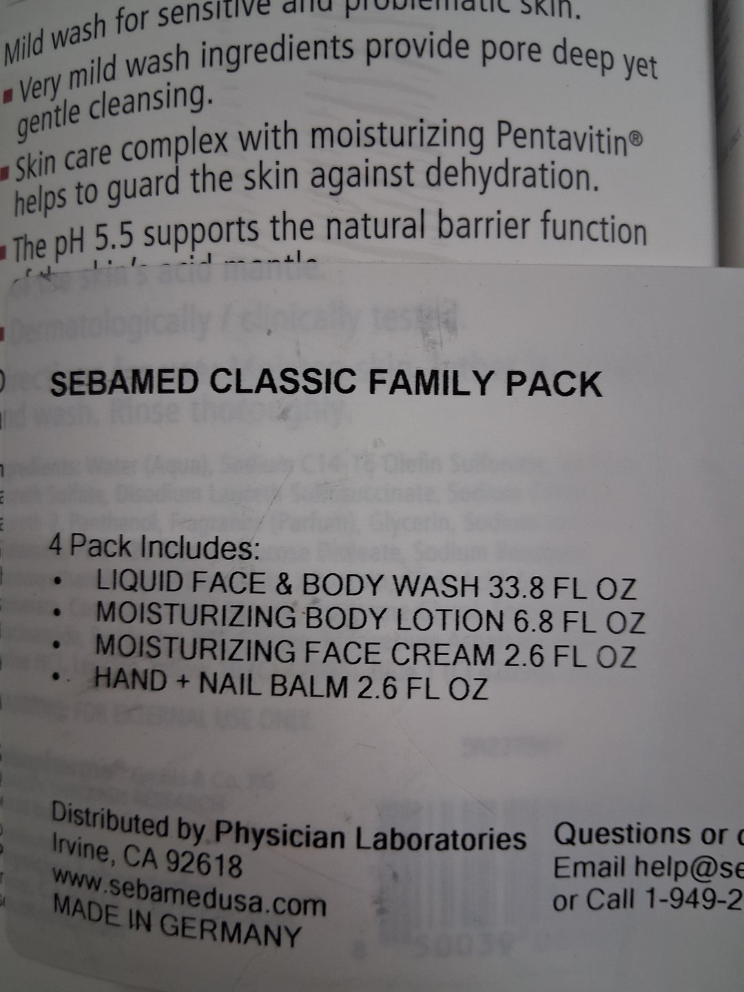 SebaMed Classic Family Pack - 1 2 3 4 Kit