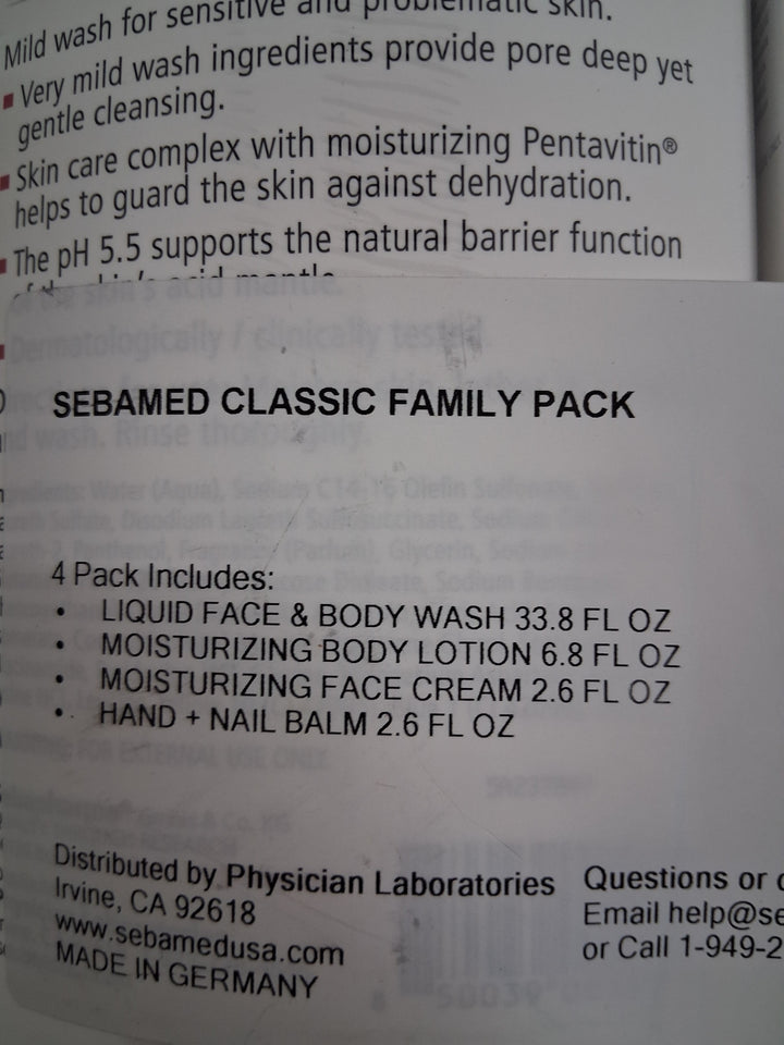 SebaMed Classic Family Pack - 1 2 3 4 Kit