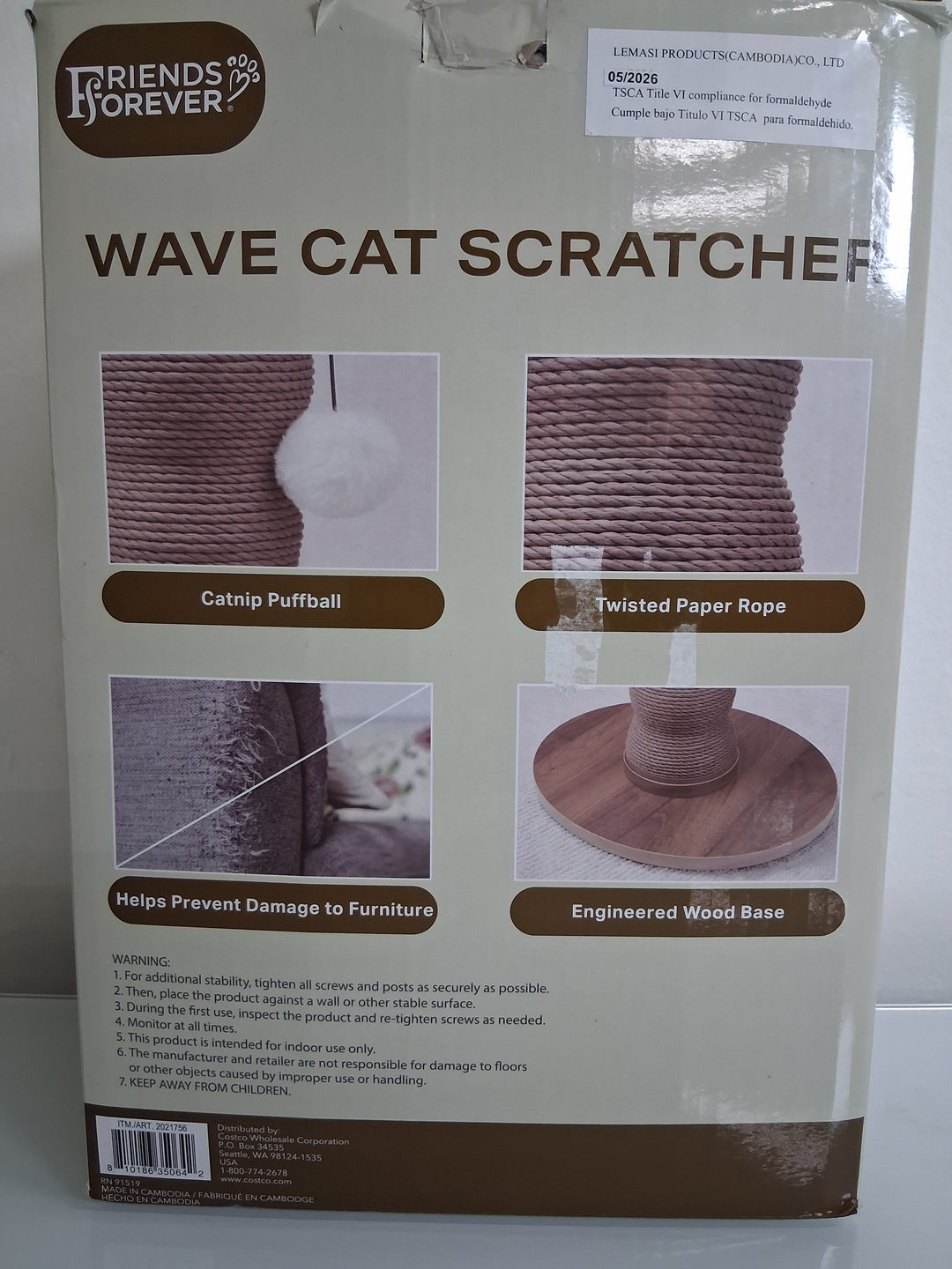 Friends forever - wave cat scratcher