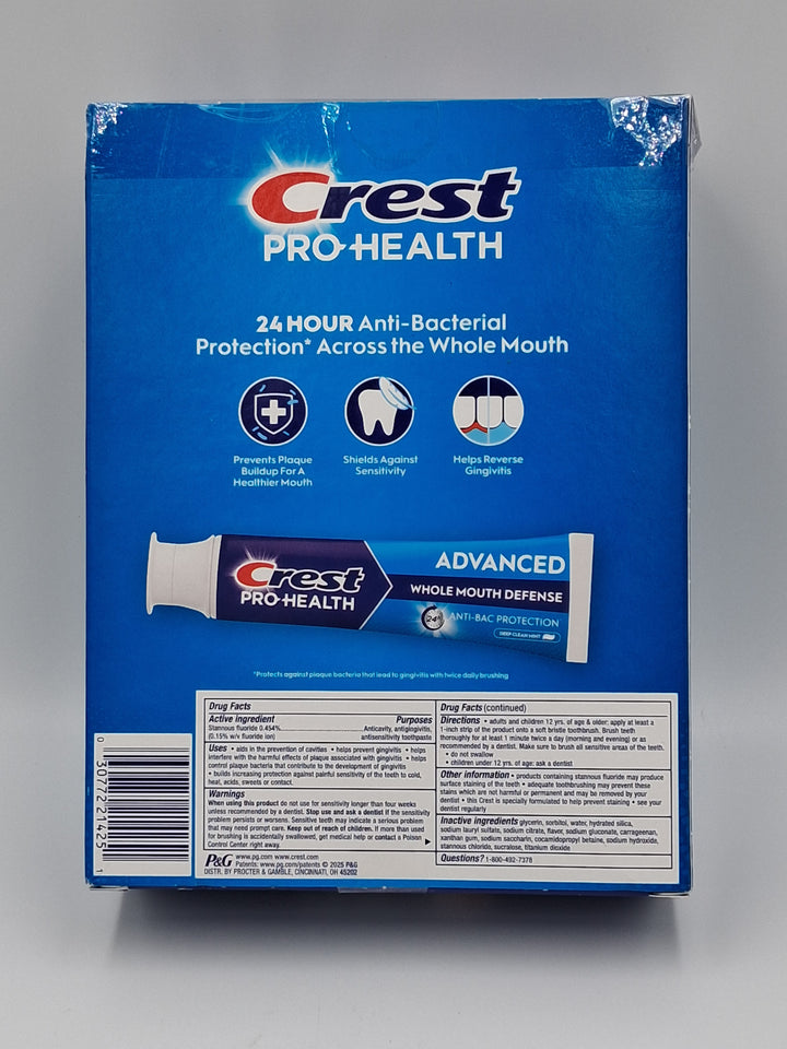 Crest Pro Health Advanced Toothpaste, 5.9 oz, 5 Pack
