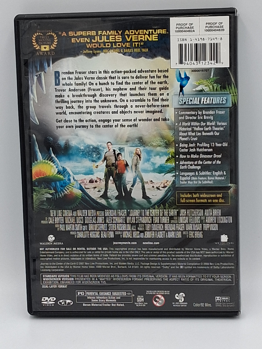 DVD - Journey to the Center of the Earth