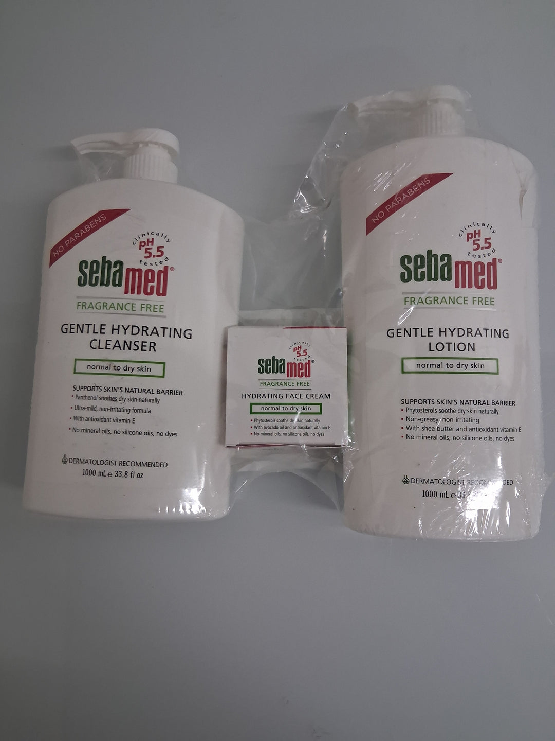 SebaMed - Gentle Hydrating Cleanser, Lotion and Face Cream