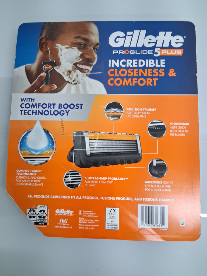 Gillette Proglide Plus Razor Cartridge Refills, 16-count