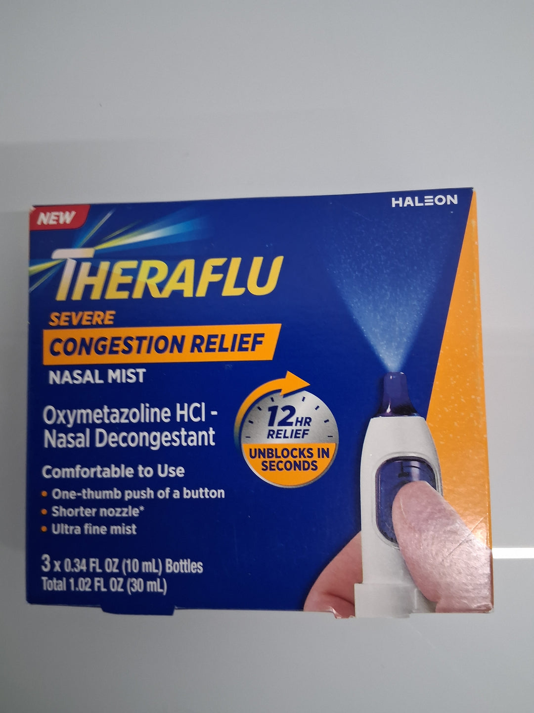 TheraFlu-Severe Congestion Relief Nasal Mist-3pack