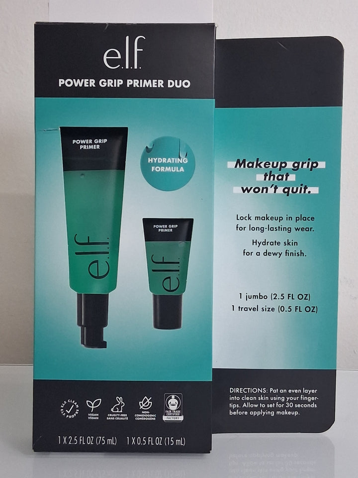 e.l.f - Power Grip Primer Duo / 1 Jumbo 2.5 fl. oz. + 1 Travel Size 0.5 fl. oz.