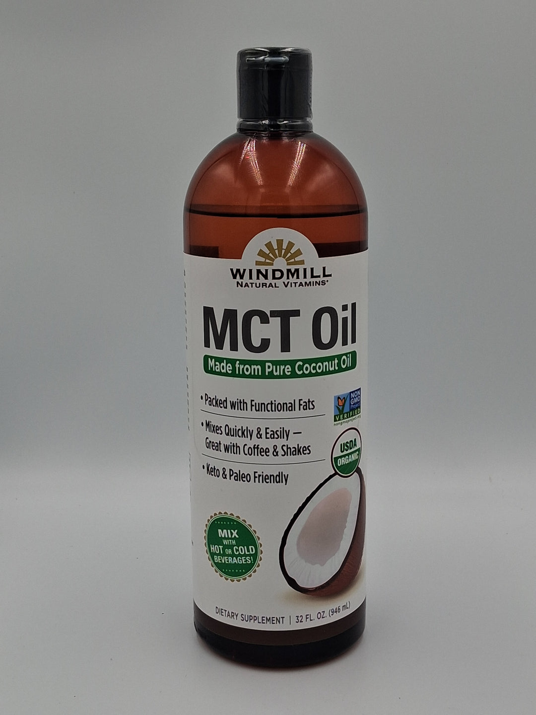 Windmill Natural Vitamins - Organic MCT Oil, Made from Pure Coconut Oil / 32 fl, oz.