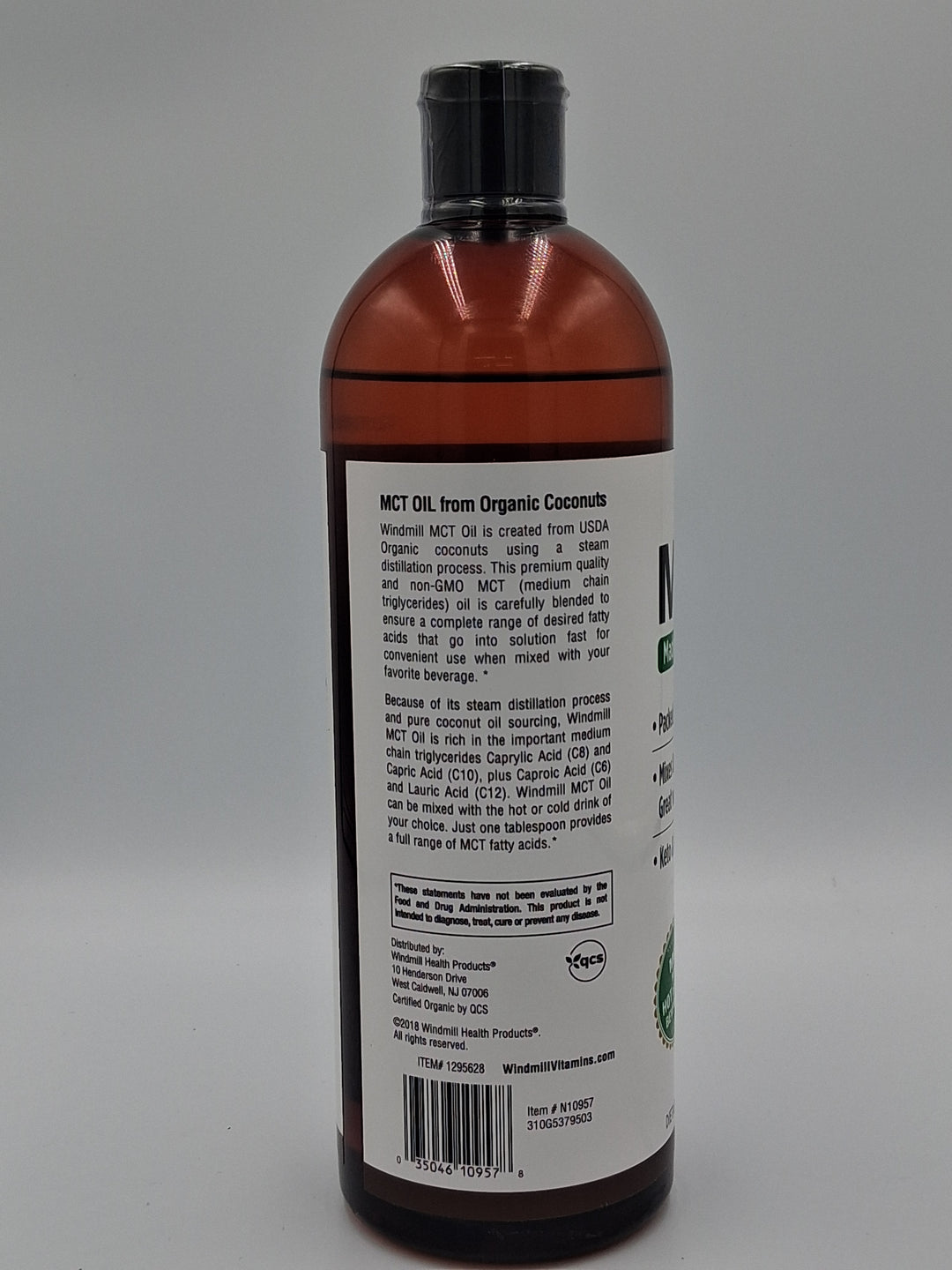 Windmill Natural Vitamins - Organic MCT Oil, Made from Pure Coconut Oil / 32 fl, oz.