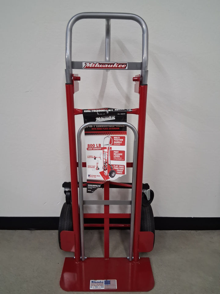 Milwaukee-3-in-1 Convertible Hand Truck with Nose Plate Extension