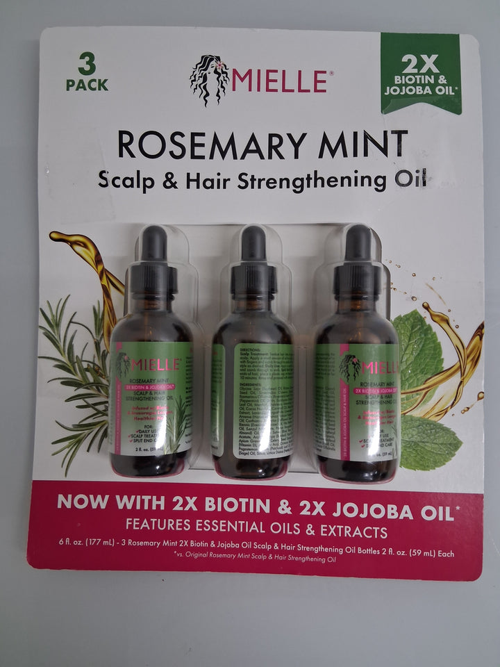 Mielle- Rosemary Mint Scalp & Hair Strengthening Oil / 3 pack
