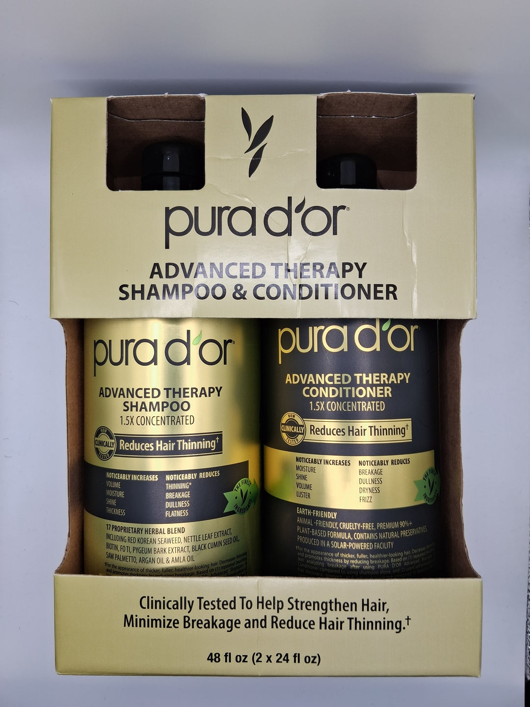 Pura d'or Advanced Therapy Shampoo & Conditioner