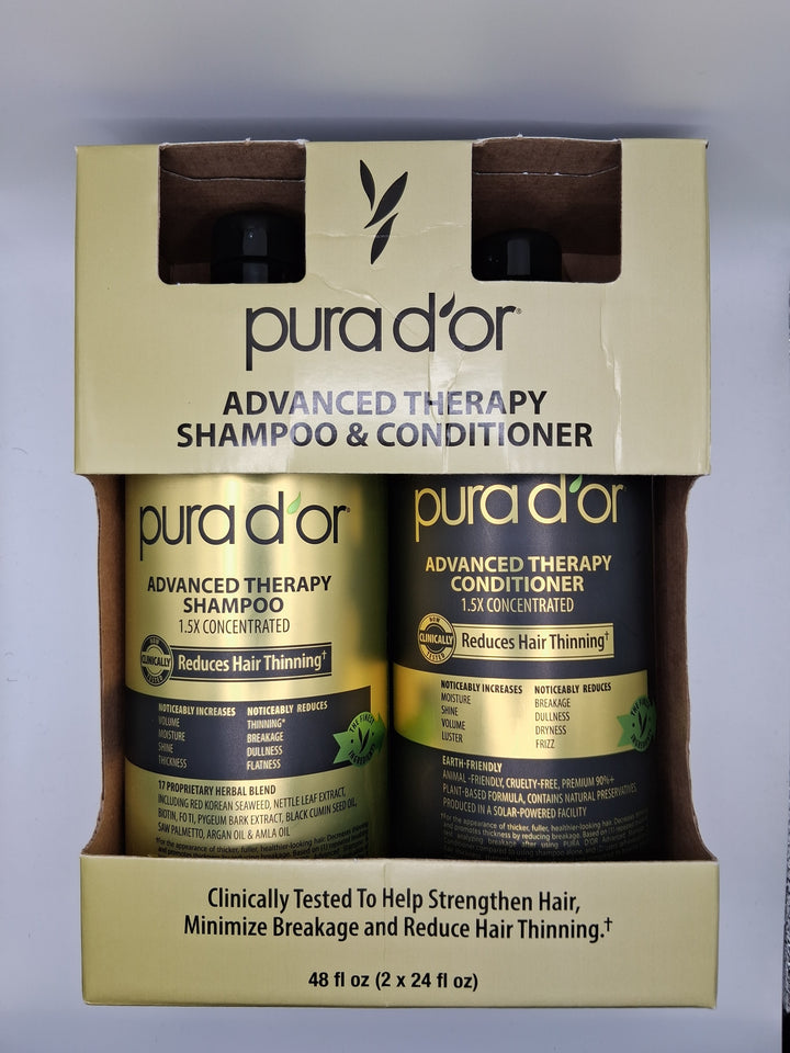 Pura d'or Advanced Therapy Shampoo & Conditioner
