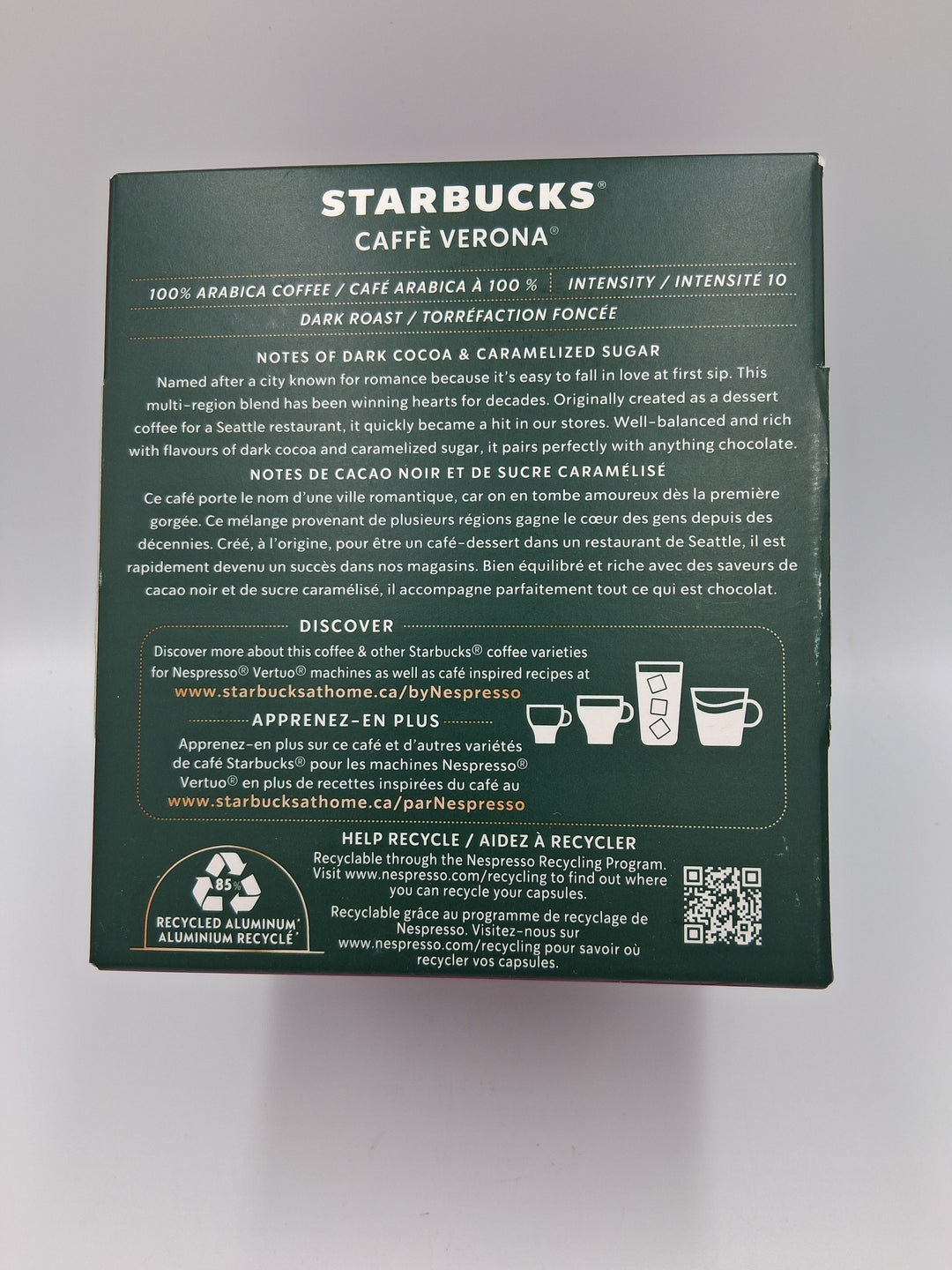 Starbucks Caffe Verona Nespresso