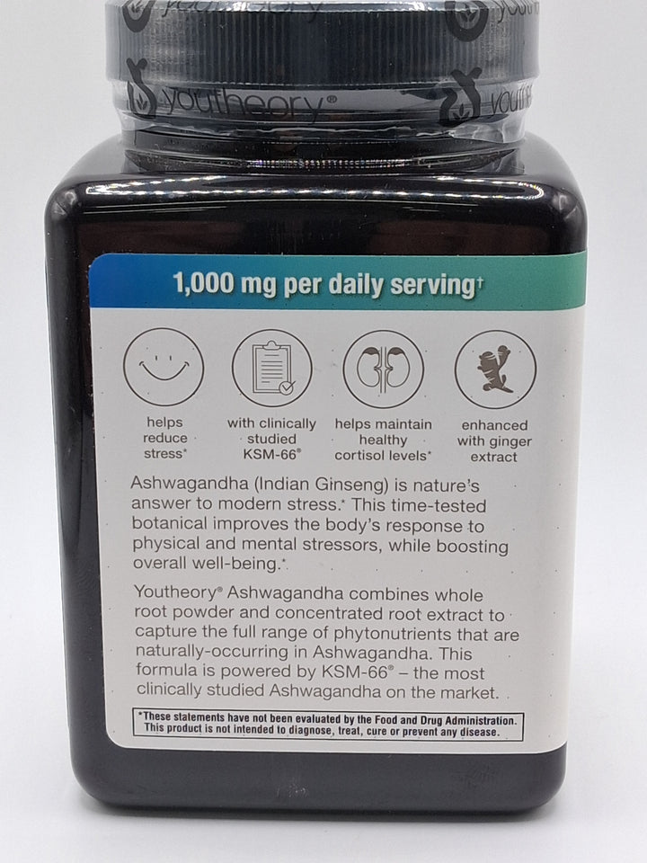 Youtheroy- Ashwagandha (180 capsules)