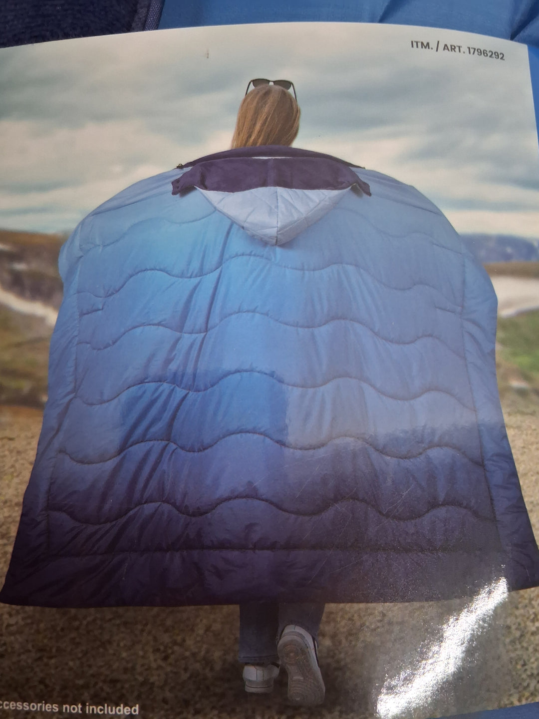 Below Zero Wearable Outdoor Blanket with Soft Plush Interior