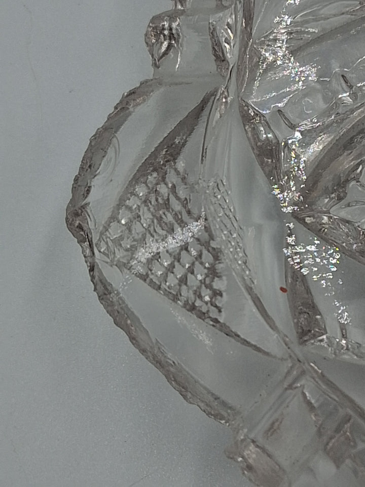 Vintage - Pressed Glass Oval Dish