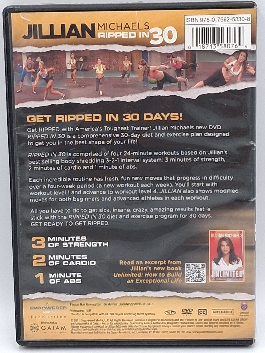 DVD - Jillian Michaels- Ripped In 30