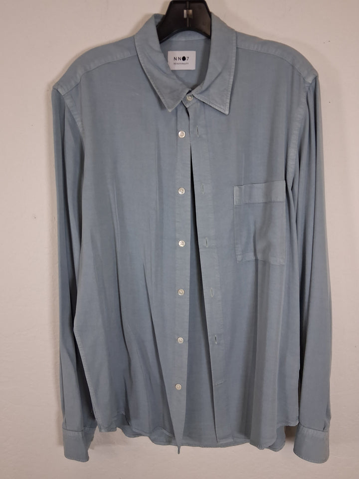 NN07"No Nationality"- Men's Long Sleeve Casual Shirt, Size Lg.