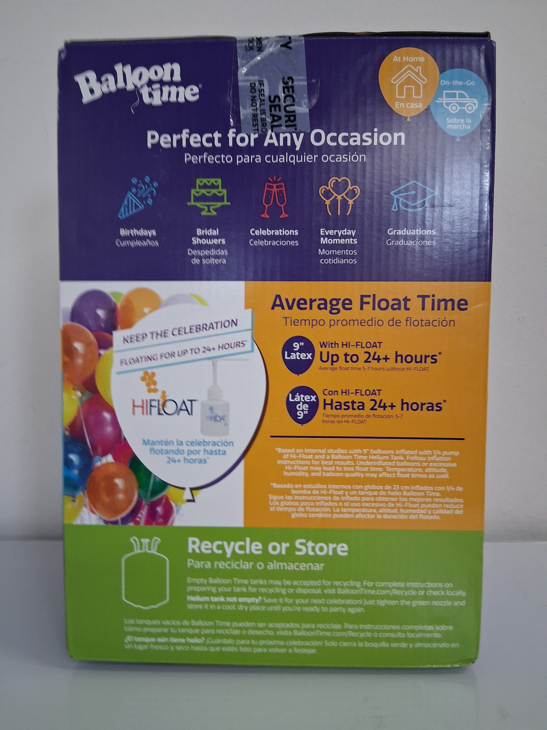 Balloon Time Jumbo Helium Tank Kit with Hi-Float