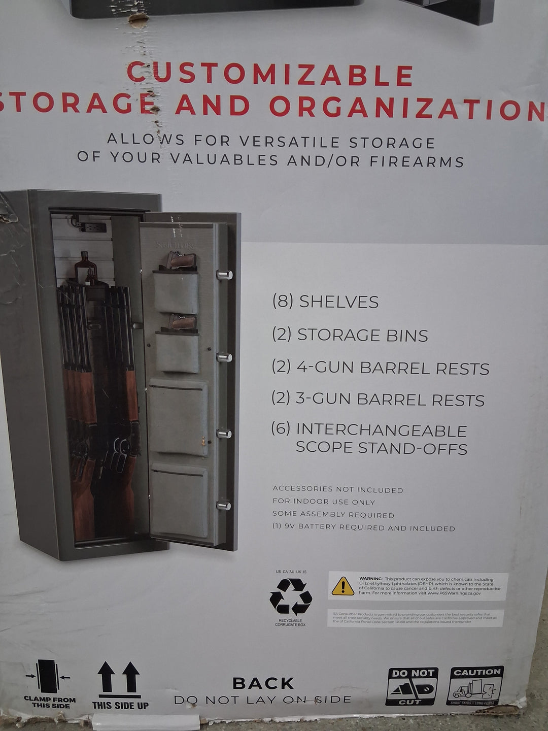 Sanctuary 6.0 cu. ft. Gun Safe, Electronic Lock, Water & Fire Rated-55"H x 19.5"W x 17.5"D