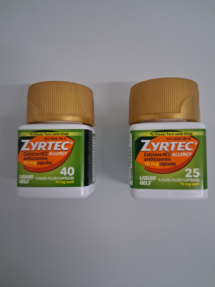 Zyrtec Allergy - Citirizen HCI capsules 10mg/antihistamine - Liquid Gels