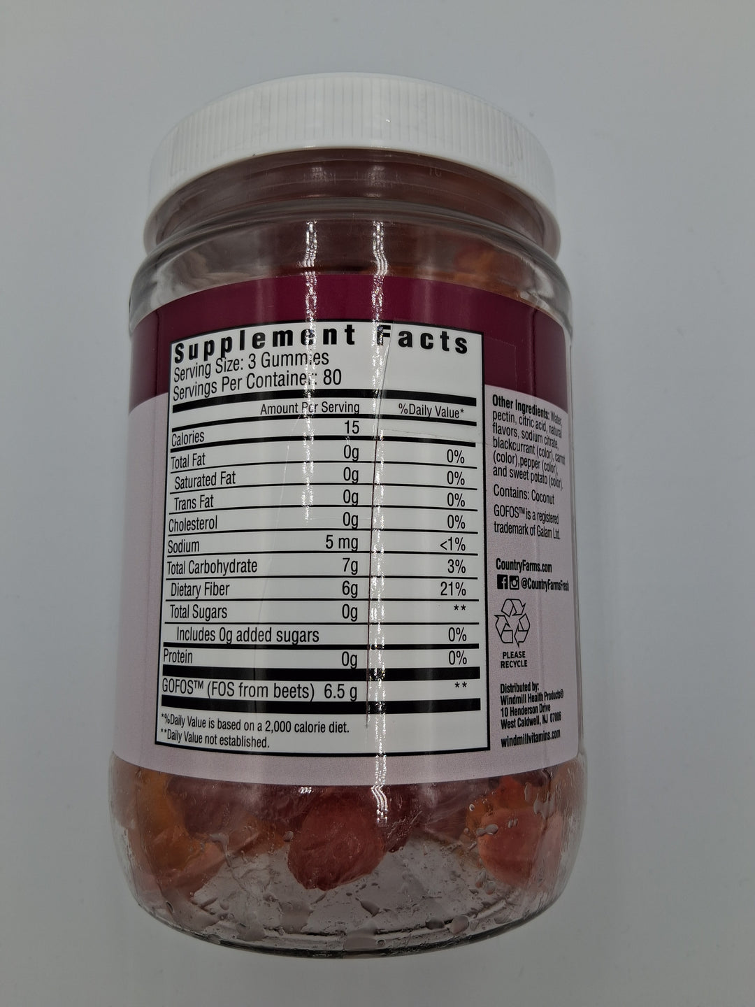 Country Farms FiberCare Fiber Gummies, 240 Gummies
