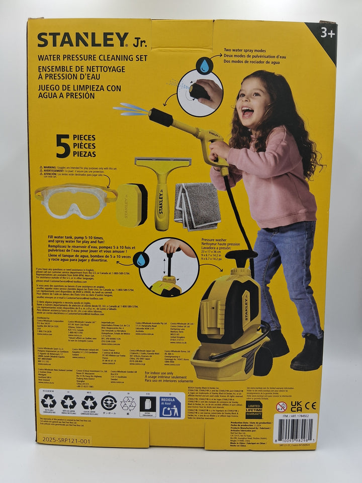 Stanley Jr.  Kids Water Pressure Cleaning Set, 5 piece