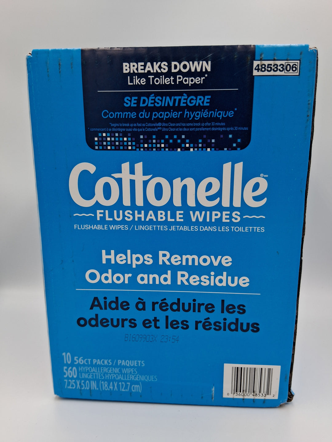 Cottonelle - Flushable Wipes, 10 pack, 56 count per pack