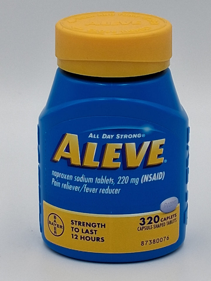 Aleve Naproxen Sodium 220 MG. Pain Reliever/Fever Reducer, 320 caplets