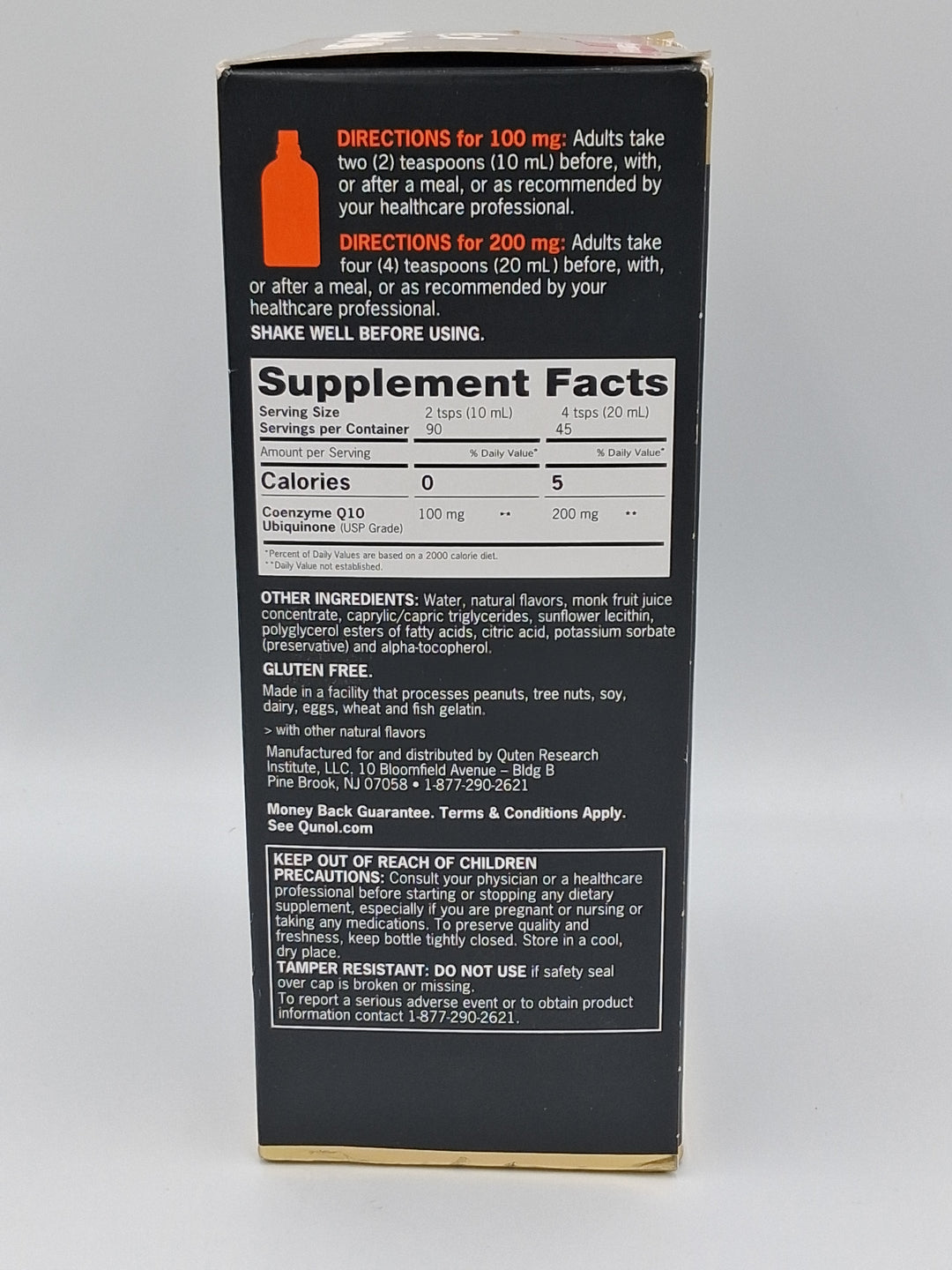 Qunol Liquid CoQ10 100mg., 30.4 fl oz