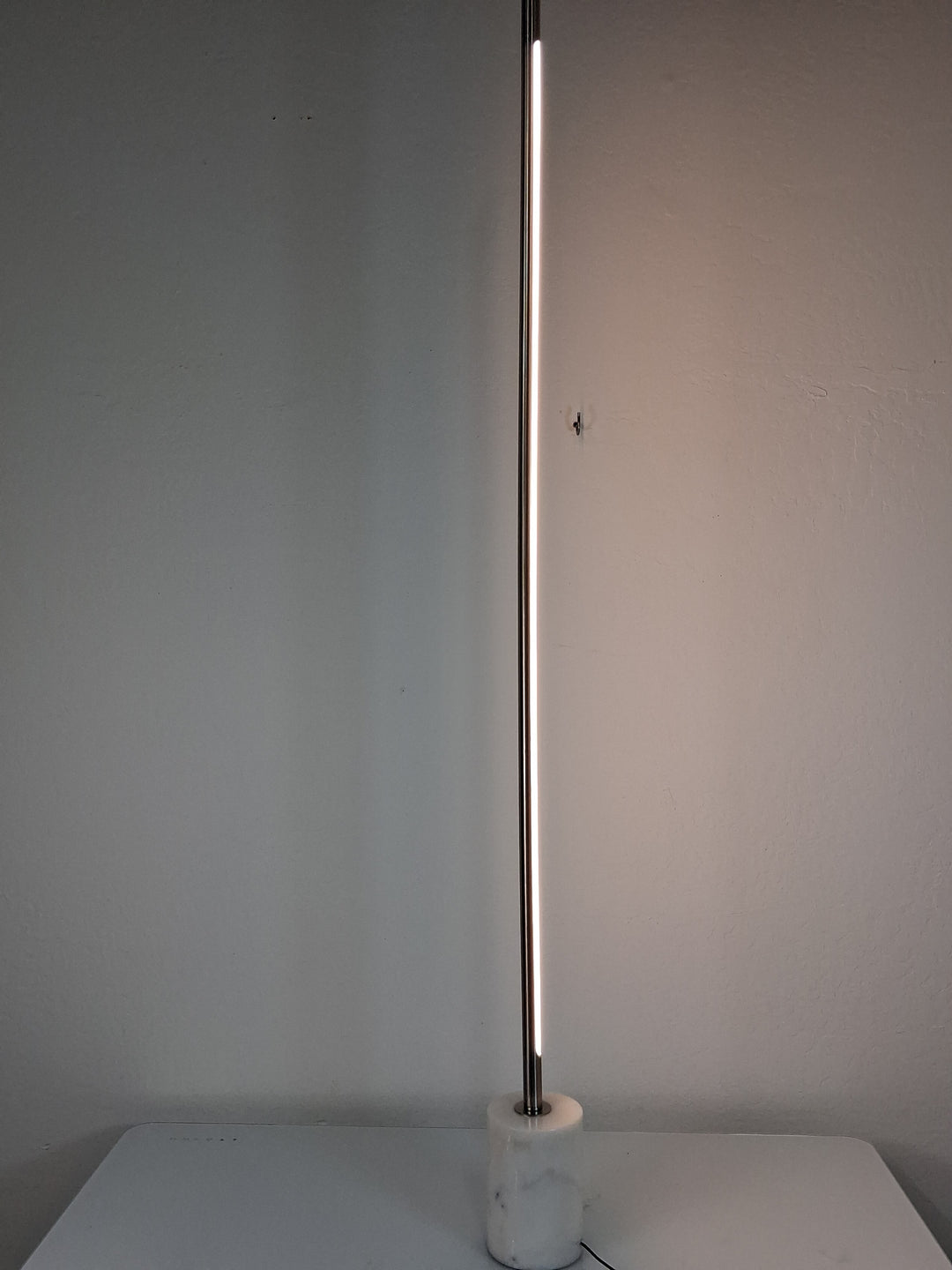 Bridgeport Designs-Stellar Marble Base LED Floor Lamp