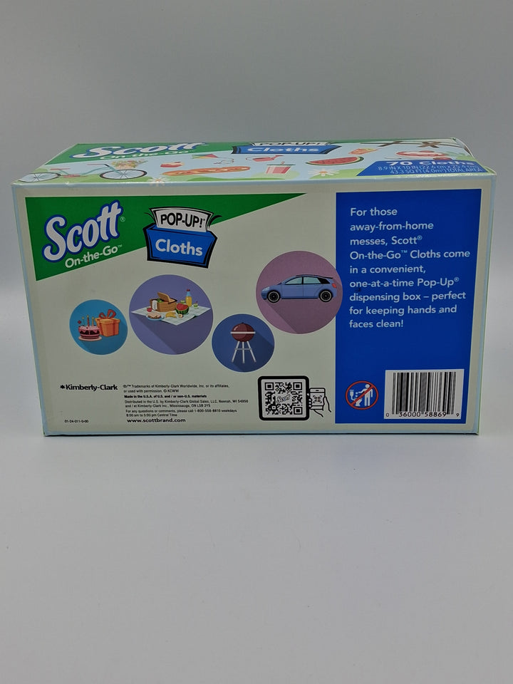 Scott On-the-Go Pop-Up Cloths, 70 Cloths Box